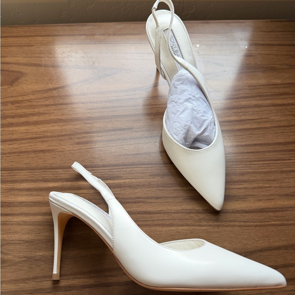 Tony Bianco Peta Milk Capretto Slingback - Picture 3 of 7